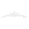Ekena Millwork Vanguard Architectural Grade PVC Gable Bracket, 108"W x 22 1/2"H x 6"D x 6"F, 5/12 Pitch GBP108X23X0606VAN00 - alternate 5